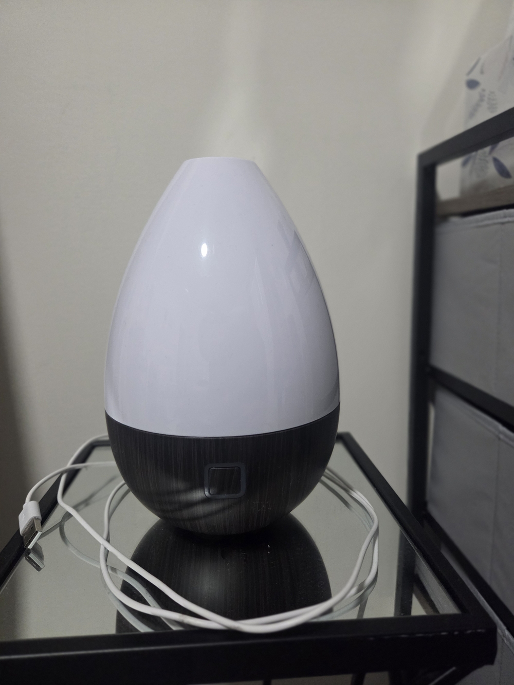White & Dark Wood Ultrasonic Aroma Diffuser - Home Accents